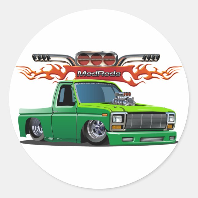 Adesivo carro de desenho animado (Frente)