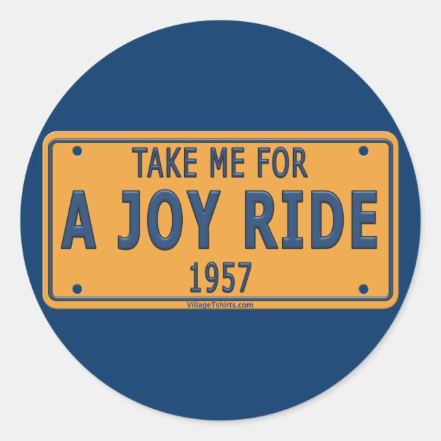 Adesivo Carro de Joy Ride 1957 (Frente)