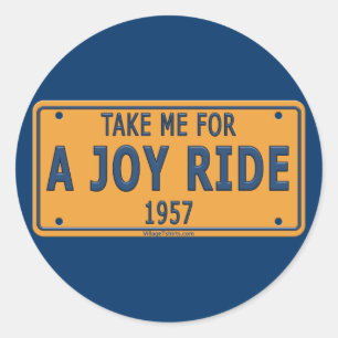 Adesivo Carro de Joy Ride 1957