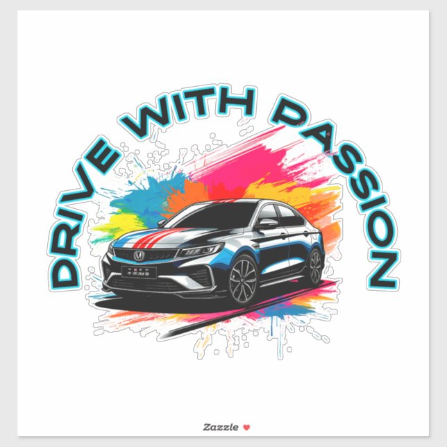 Adesivo Carro de luxo desportivo (Folha)