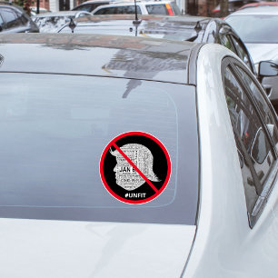 Adesivo Carro de Nuvem Anti-Donald-Trump