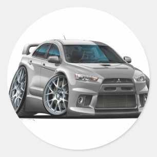 Adesivo Carro de prata de Mitsubishi