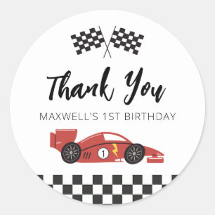 Adesivo Carro De Raça Obrigado, Sticker