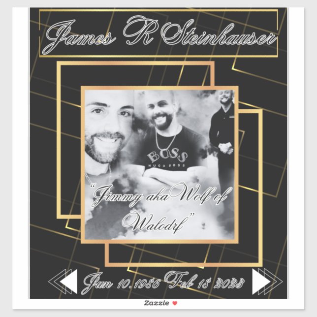 Adesivo Carro Decal Em Memória Adorável (Folha)