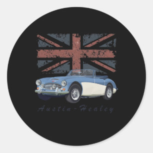 Adesivo Carro Desportivo Britânico Austin-Healey Com Bande