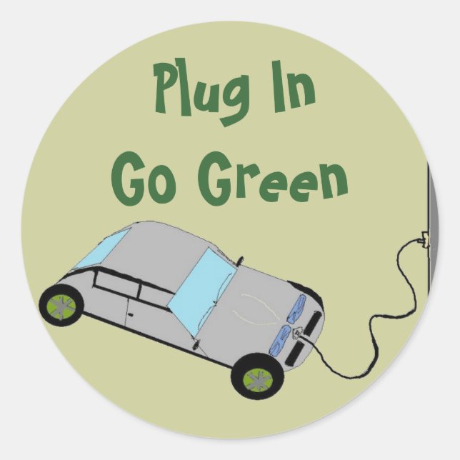 Adesivo Carro Elétrico (Frente)