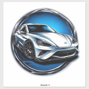 Adesivo Carro Esportivo de Corrida Estilizado