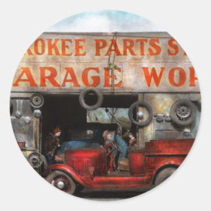 Adesivo Carro - Garagem - Loja de Peças Cherokee - 1936