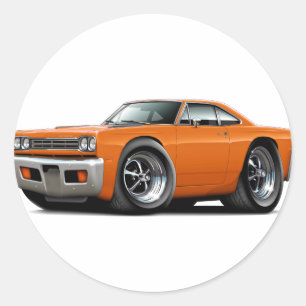 Adesivo Carro Laranja Roadrunner 1969
