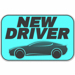 Adesivo Carro moderno para adolescente (novo driver estuda