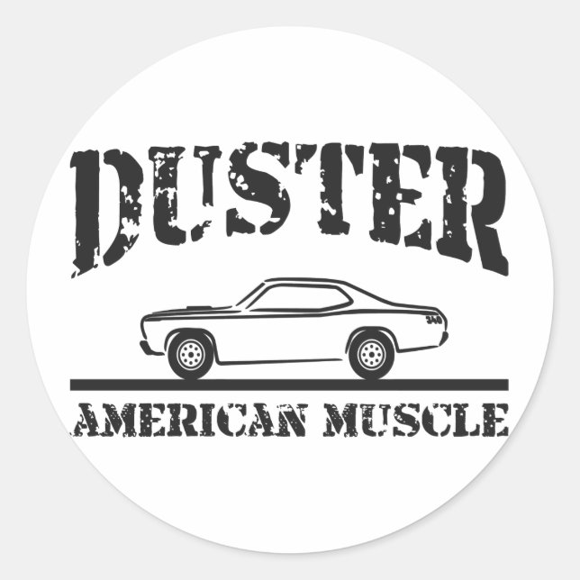 Adesivo Carro Muscular Americano de Plymouth Duster (Frente)