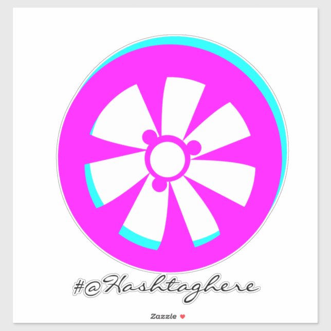 Adesivo Carro Negra Rosa Neon Rim (Folha)