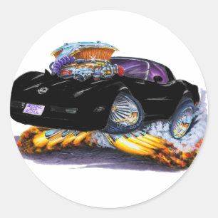 Adesivo Carro Preto Corvette 1980-82