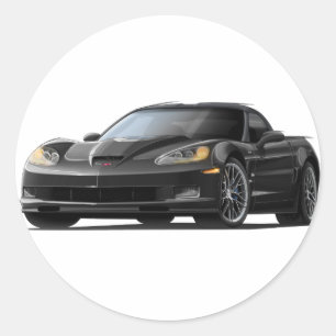Adesivo Carro preto de Corveta ZR1