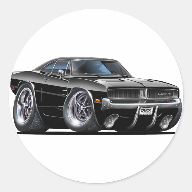 Adesivo Carro Preto do Carregador de Pama (Frente)