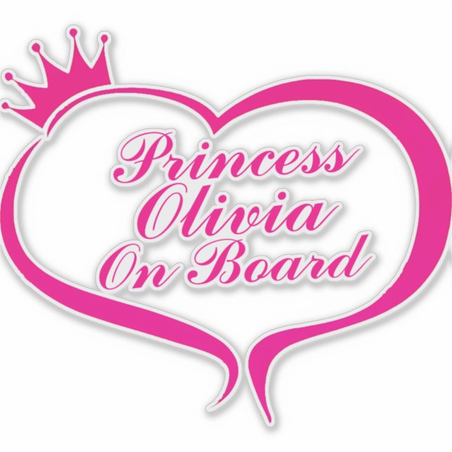 Adesivo Carro "Princess On Conselho" (Frente)