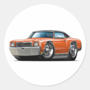 Adesivo Carro Superior Laranja-Preto Monte Carlo, 1972