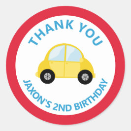 Adesivo Carro Transportado Aniversário Obrigado A Favor