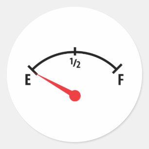 Adesivo carro vazio do calibre de indicador do depósito d