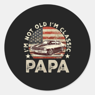 Adesivo Carro Velho Engraçado Clic Bandeira Americana Masc