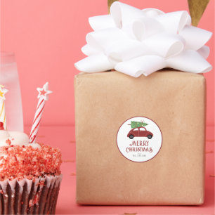 Adesivo Carro Vermelho moderno e bonito com presente de ár