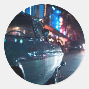 Adesivo Carro vintage da movimentação do oceano