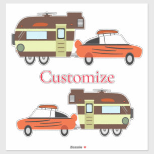Adesivo Carro vintage e Camper Thunder_Cove
