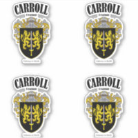 Carroll Crest Tradução e significado irlandês (x4)