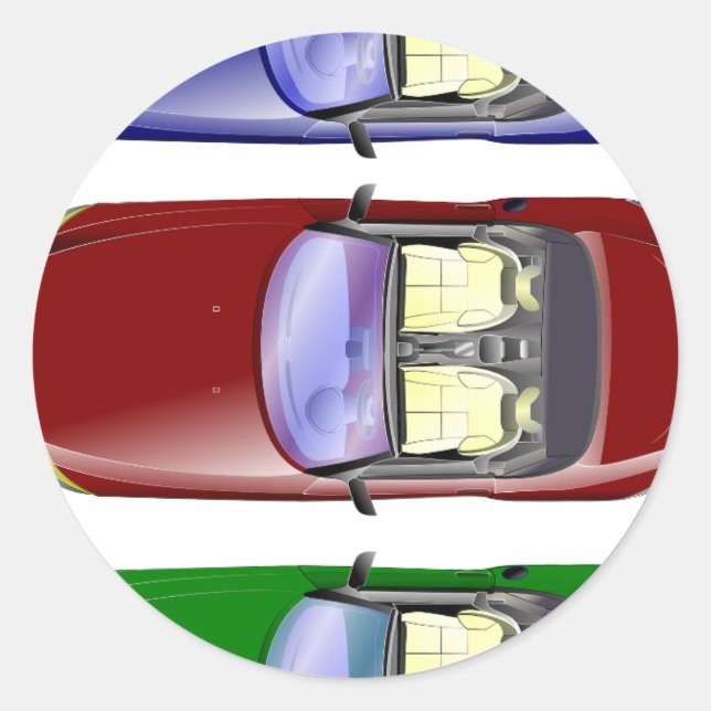 Adesivo Carros coloridos (Frente)