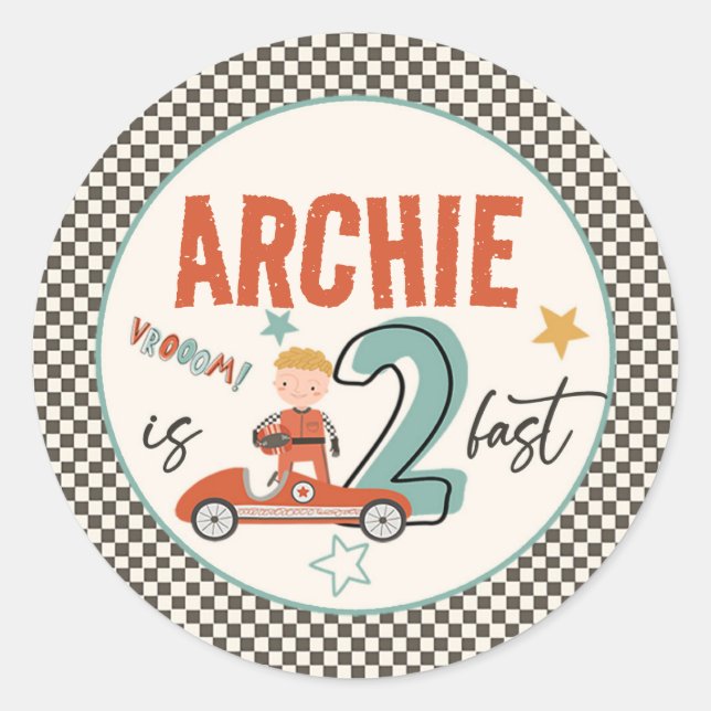 Adesivo Carros de corrida excitantes (Frente)