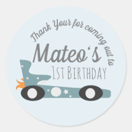 Adesivo Carros De Corrida Retro Estrelas De Lua Primeiro A