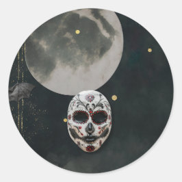 Adesivo Carrossel de máscara de Halloween
