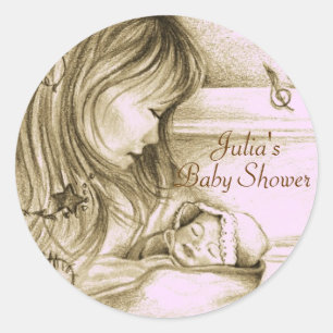 Adesivo Carrossel Dreams Vintage Pink Round Stickers