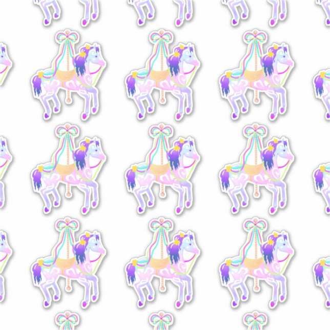 Adesivo Carrossel Horse (folha) (Frente)