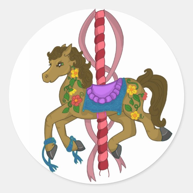 Adesivo Carrossel Horse Sticker (Frente)