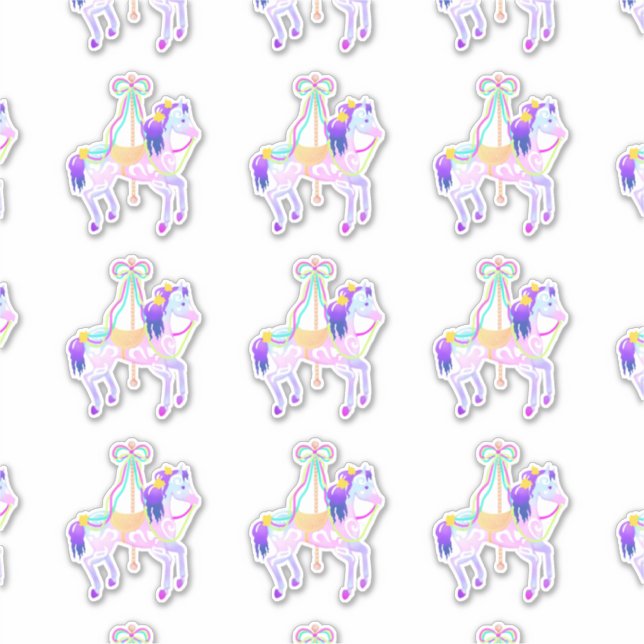 Adesivo Carrossel Pony (folha) (Frente)