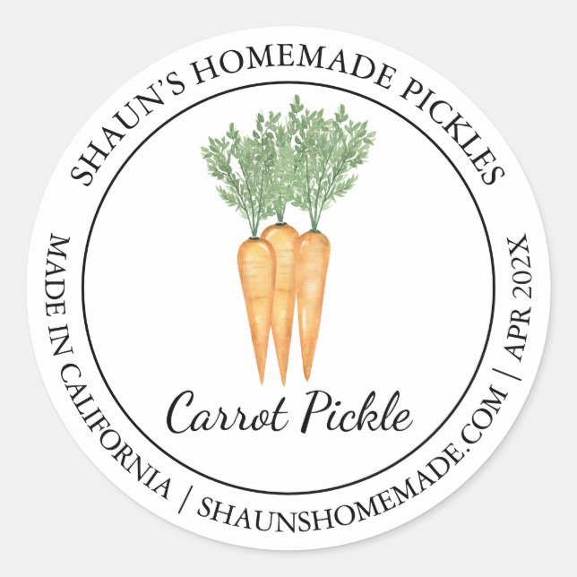 Adesivo Carrot Pickle Modern (Frente)