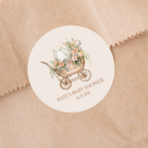 Carruagem de Bebê Floral Elegante