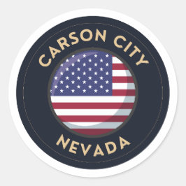 Adesivo Carson City Nevada - Estados Unidos da América