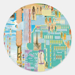 Adesivo Carta bíblica da árvore genealógica