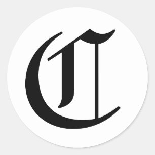 Adesivo Carta C: Alfabeto Casado por Janz White