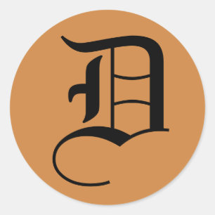 Adesivo Carta D Alfabeto Casado por Janz Peru Dourado