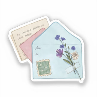 Adesivo Carta de Amor Antiga