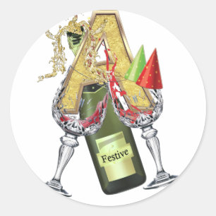 Adesivo Carta de celebração A Zazzle