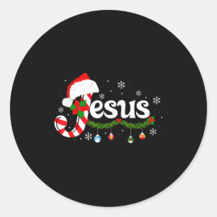 Adesivo Carta de Natal J Para Jesus Doce de Cana Cristão