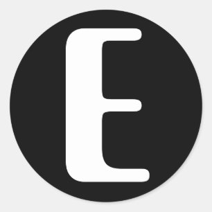 Adesivo Carta E Amelia Alphabet de Janz Black