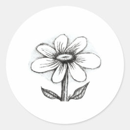 Adesivo Cartão de aniversário para ela com margarida