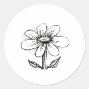 Adesivo Cartão de aniversário para ela com margarida