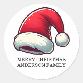 Adesivo Cartão de Boas Festas Personalizado Jolly Brain Wa