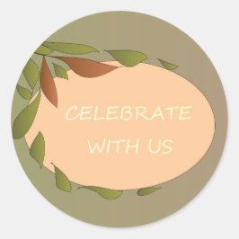 Adesivo Cartão de Celebração do Autumn Leaves